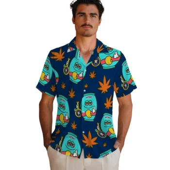 houston astros bong smile blue hawaiian shirts fashion forward