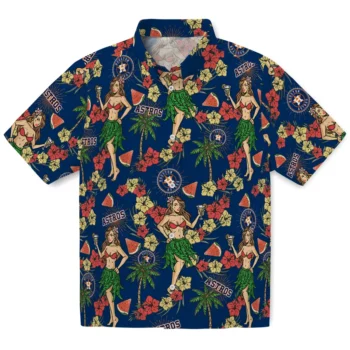houston astros hawaiian girls design blue hawaiian shirts best selling
