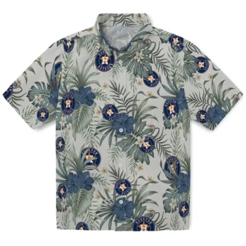 houston astros hibiscus designs beige hawaiian shirts best selling