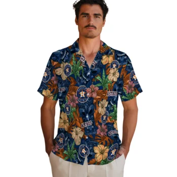 houston astros tiki jungle blue hawaiian shirts fashion forward
