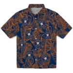 Houston Astros Hawaiian Shirt – Leaf Outline