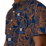Houston Astros Hawaiian Shirt – Leaf Outline