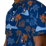 Houston Astros Hawaiian Shirt – Palm And Clouds