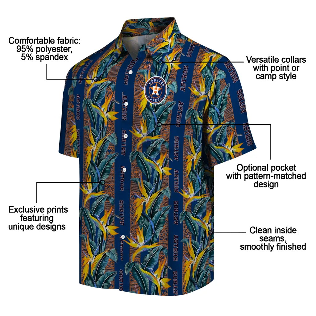 Houston Astros Hawaiian Shirt - Paradise Vines houston astros paradise vines blue hawaiian shirts new arrival