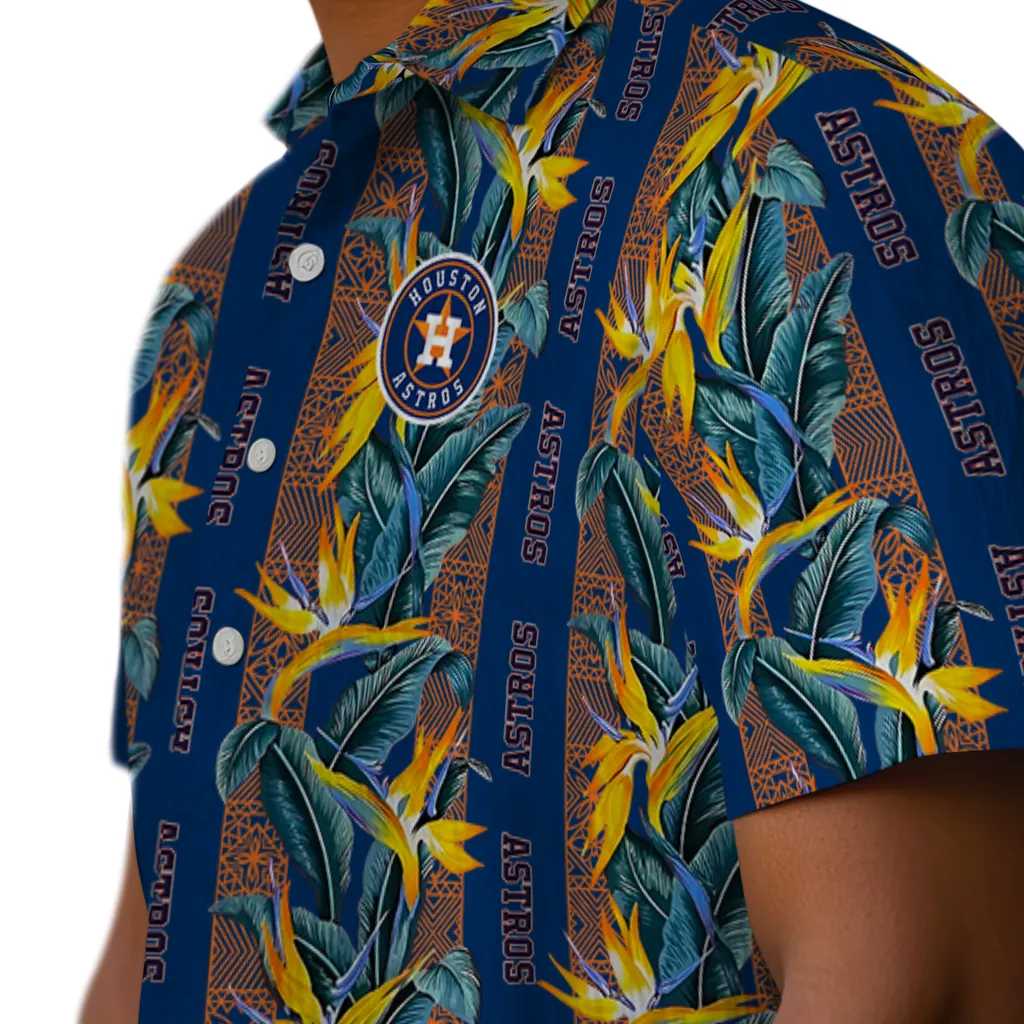 Houston Astros Hawaiian Shirt - Paradise Vines houston astros paradise vines blue hawaiian shirts trendy