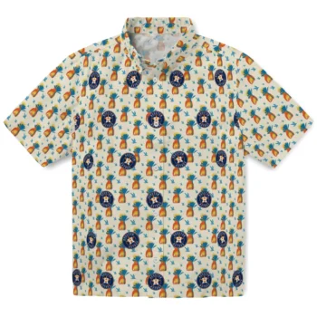 houston astros pineapple delight beige hawaiian shirts best selling