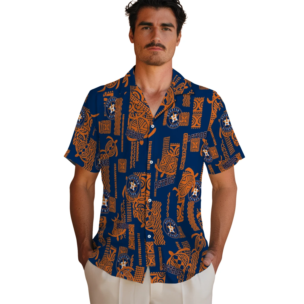 Houston Astros Hawaiian Shirt - Turtle Lines houston astros turtle lines blue hawaiian shirts fashion forward