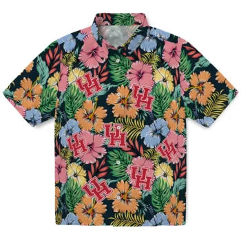 houston cougars brilliant hibiscus garden hawaiian shirts best selling