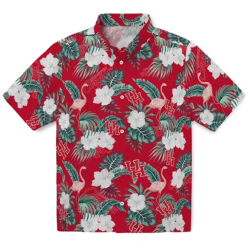 houston cougars flamingo palms red hawaiian shirts best selling