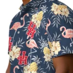 Houston Cougars Hawaiian Shirt – Flamingo Hibiscus