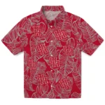 Houston Cougars Hawaiian Shirt – Leaf Outline