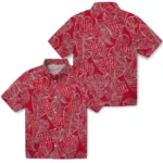 Houston Cougars Hawaiian Shirt – Leaf Outline