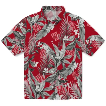 houston cougars palm leaves red hawaiian shirts best selling