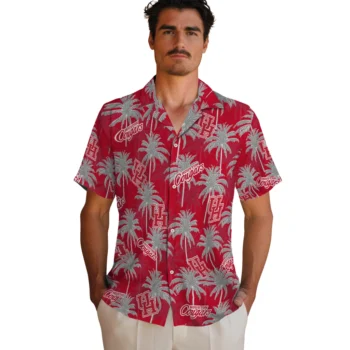 houston cougars palm grove red hawaiian shirts fashion forward