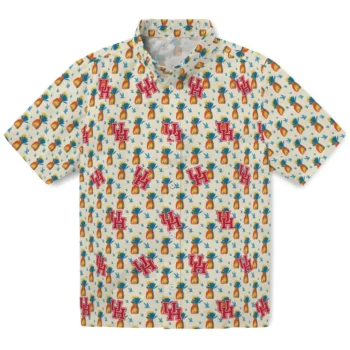 houston cougars pineapple delight beige hawaiian shirts best selling