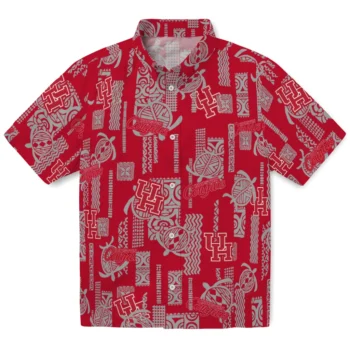 houston cougars turtle lines red hawaiian shirts best selling