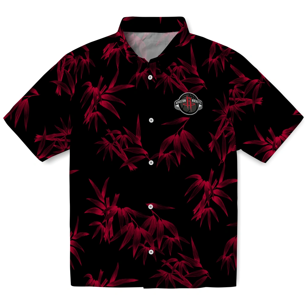 Houston Rockets Hawaiian Shirt - Bamboo Branches houston rockets bamboo branches red black hawaiian shirts best selling
