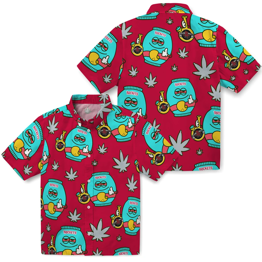Houston Rockets Hawaiian Shirt - Chill Vibe houston rockets bong smile red hawaiian shirts high quality