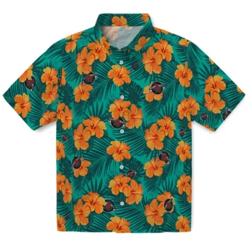 houston rockets hibiscus escape green hawaiian shirts best selling