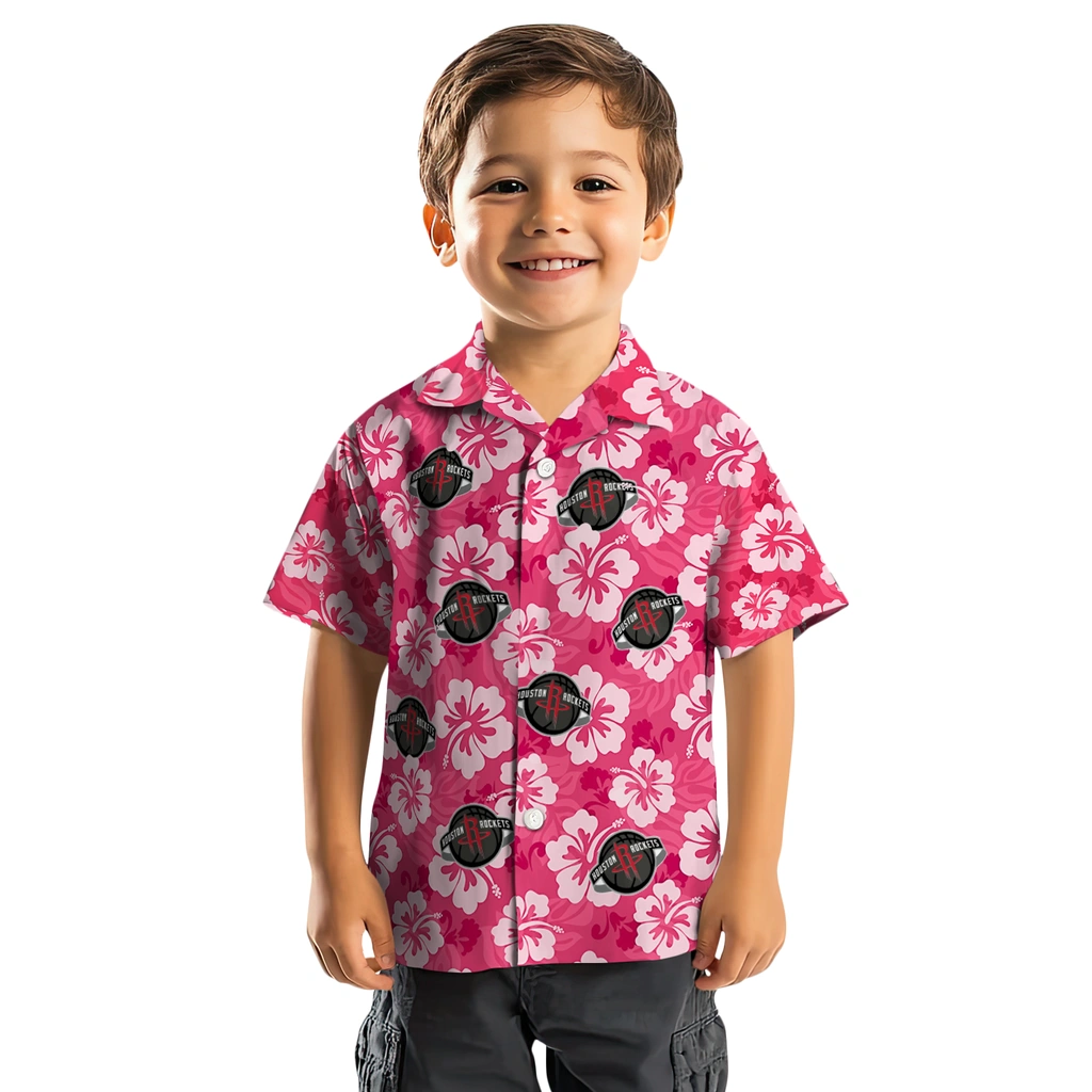 Houston Rockets Hawaiian Shirt - Hibiscus Cluster houston rockets hibiscus cluster red hawaiian shirts top rated