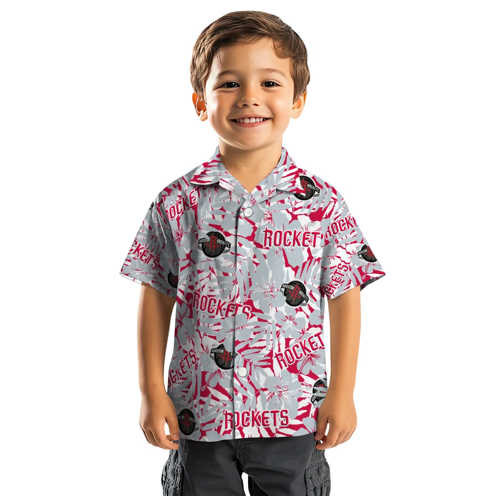 Houston Rockets Hawaiian Shirt - Hibiscus Overlay houston rockets hibiscus overlay hawaiian shirts top rated
