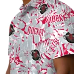 Houston Rockets Hawaiian Shirt – Hibiscus Overlay