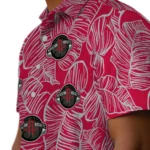 Houston Rockets Hawaiian Shirt – Leaf Outline