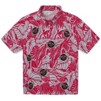 houston rockets monstera layer red hawaiian shirts best selling