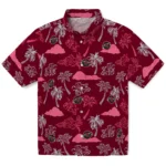 Houston Rockets Hawaiian Shirt – Palm And Clouds