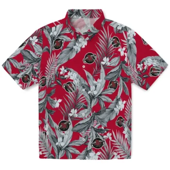 houston rockets palm leaves red hawaiian shirts best selling