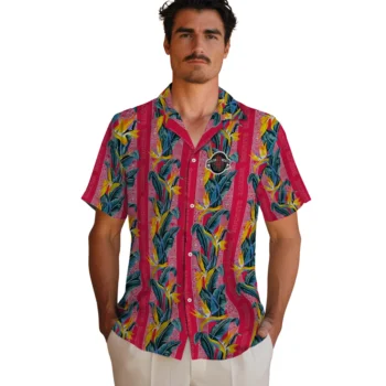 houston rockets paradise vines red hawaiian shirts fashion forward