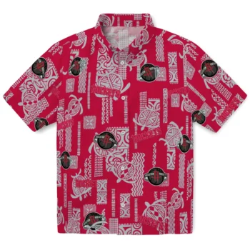 houston rockets turtle lines red hawaiian shirts best selling