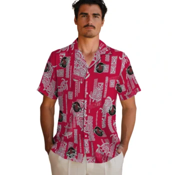 houston rockets turtle lines red hawaiian shirts fashion forward