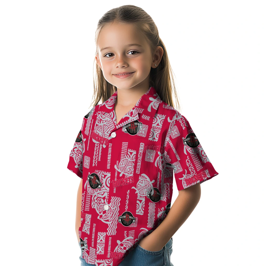 Houston Rockets Hawaiian Shirt - Turtle Lines houston rockets turtle lines red hawaiian shirts premium grade