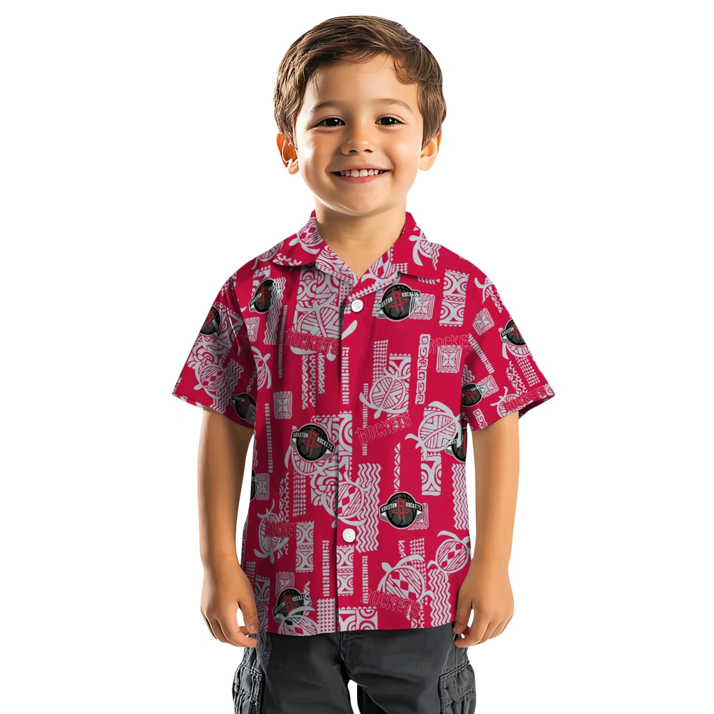 Houston Rockets Hawaiian Shirt - Turtle Lines houston rockets turtle lines red hawaiian shirts top rated