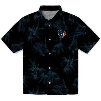 houston texans bamboo branches blue black hawaiian shirts best selling