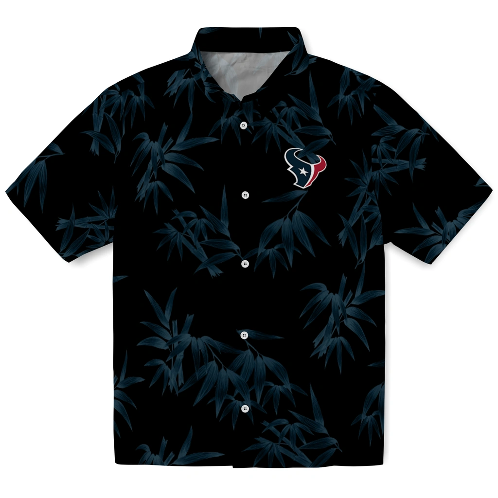 Houston Texans Hawaiian Shirt - Bamboo Branches houston texans bamboo branches blue black hawaiian shirts best selling