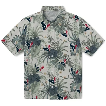 houston texans hibiscus designs beige hawaiian shirts best selling