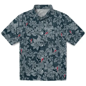 houston texans hibiscus oasis blue hawaiian shirts best selling