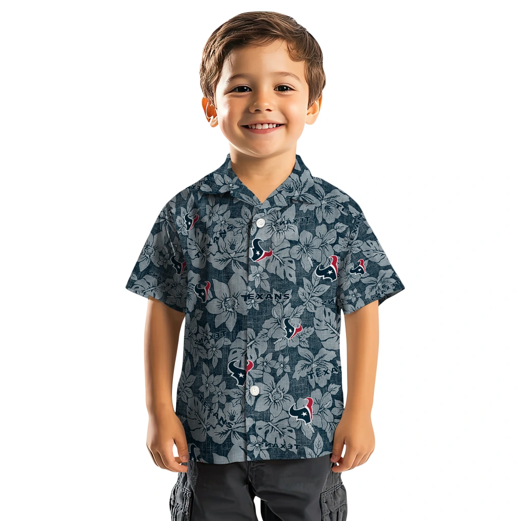Houston Texans Hawaiian Shirt - Hibiscus Oasis houston texans hibiscus oasis blue hawaiian shirts top rated