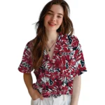 Houston Texans Hawaiian Shirt – Hibiscus Overlay