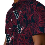 Houston Texans Hawaiian Shirt – Leaf Outline