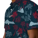 Houston Texans Hawaiian Shirt – Palm And Clouds