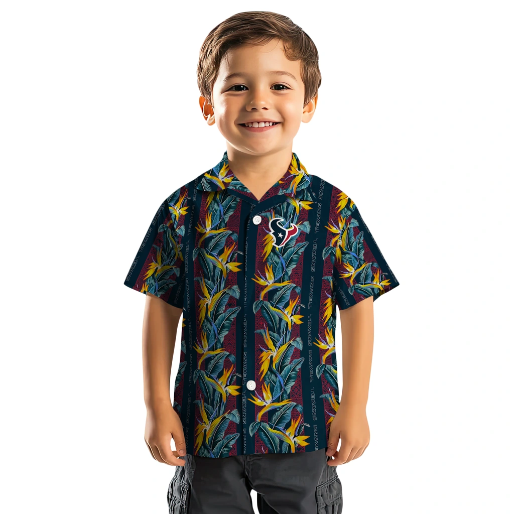 Houston Texans Hawaiian Shirt - Paradise Vines houston texans paradise vines blue hawaiian shirts top rated