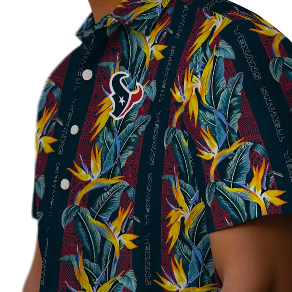 Houston Texans Hawaiian Shirt - Paradise Vines houston texans paradise vines blue hawaiian shirts trendy