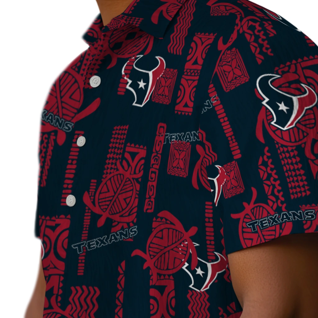 Houston Texans Hawaiian Shirt - Turtle Lines houston texans turtle lines blue hawaiian shirts trendy