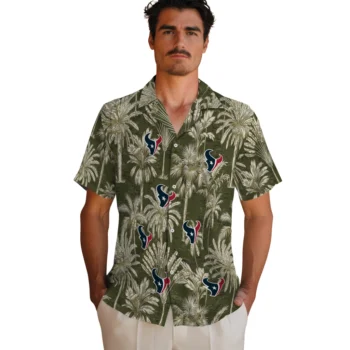 houston texans palm shadows blue hawaiian shirts fashion forward