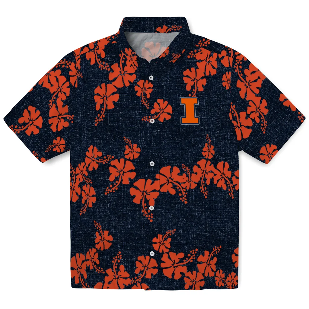 Illinois Fighting Illini Hawaiian Shirts