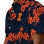 Illinois Fighting Illini Hawaiian Shirt – 50th State Flower