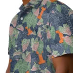 Illinois Fighting Illini Hawaiian Shirt – Anthurium Overlay